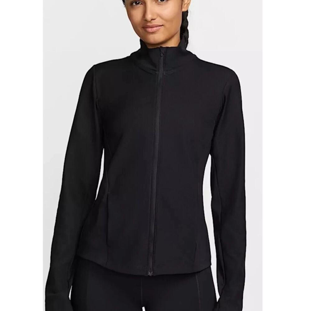 Nike Women’s Black One Rib Dri-FIT Full Zip Training Jacket Size S